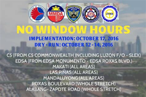 is there window hours in manila|Removal of window hours still being assessed by MMDA .